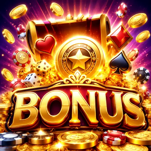 Selos ilustrando tipos de bônus de cassino: free spins, cashback e recarga