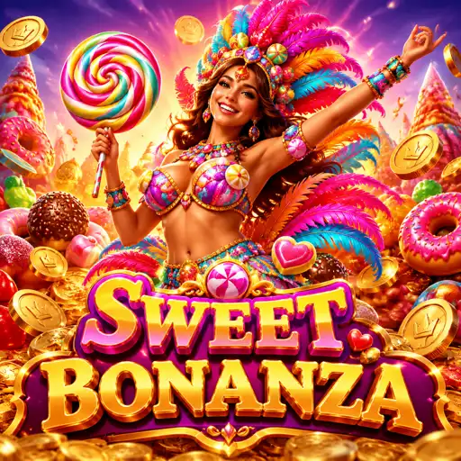 Grupo de doces iguais pagando em cluster no Sweet Bonanza
